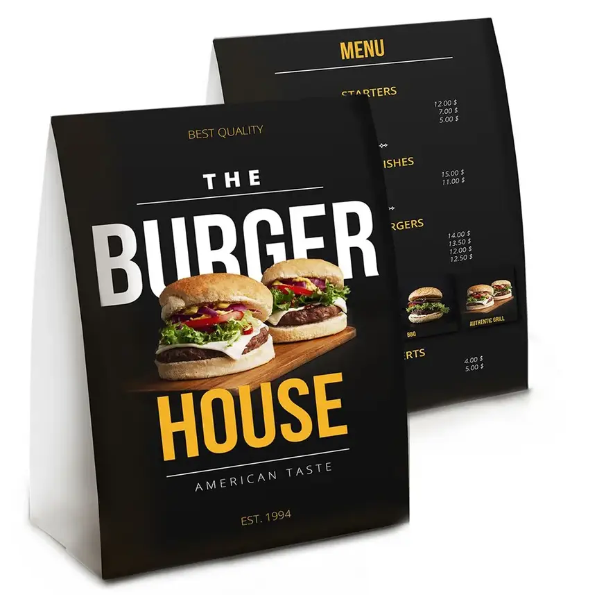 Custom Printed Table Tents